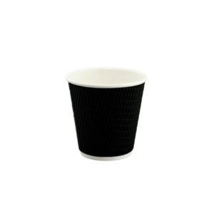 COFFEE CUP 8OZ WIDE BLACK