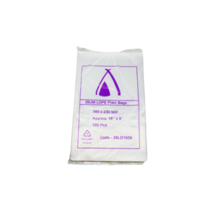 15" X 9" LDPE BAG 35UM
