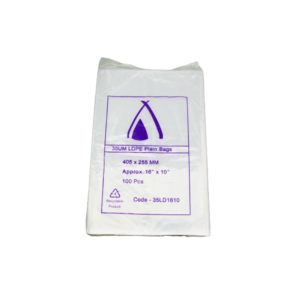 16" X 10" LDPE BAG 35UM