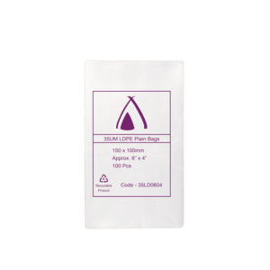 6" X 4" LDPE BAG 35UM