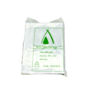 18" X 12" LDPE BAG 50UM