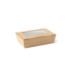 WINDOW LUNCH BOX MEDIUM BROWN
