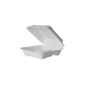 8" CLAMSHELL 3 COMP WHITE