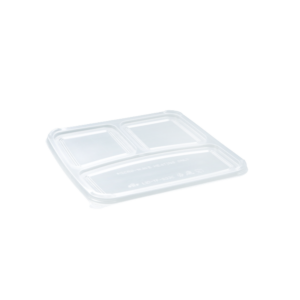 DURABLE PLASTIC  LID FOR SQUARE 3 COMPARTMENT