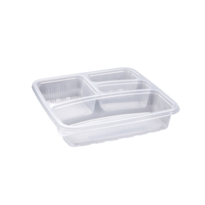 DURABLE PLASTIC SQUARE 4 COMPARTMENT