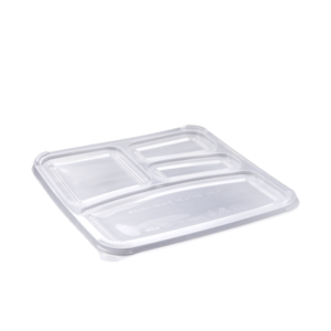DURABLE PLASTIC LID FOR SQUARE 4 COMPARTMENT
