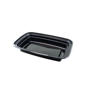 650ML BLACK RECTANGULAR CONTAINER