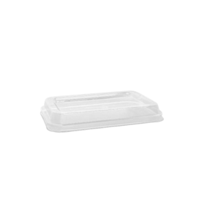 PET LID FOR 10OZ SUGARCANE TRAY