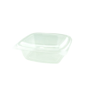 8OZ PET HINGED RECTANGULAR CONTAINER