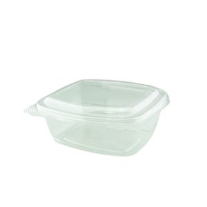 24OZ PET HINGED RECTANGULAR CONTAINER