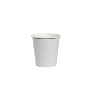 6OZ SINGLE WALL COFFEE CUP WHITE