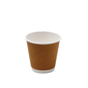 8OZ PE DW COFFEE CUP KRAFT