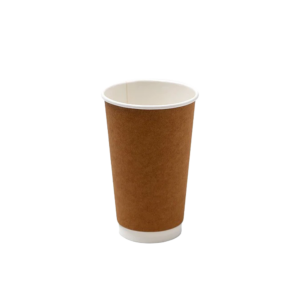 16OZ PE DOUBLE WALL COFFEE CUP KRAFT