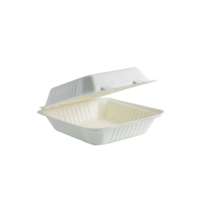 8" CLAMSHELL WHITE