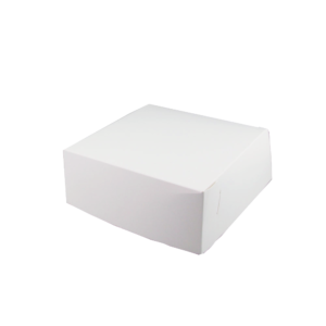 6" x 6" x 3" COATED WHITE CAKE BOX