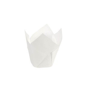 TULIP CUP 60GSM 60MM BASE WHITE