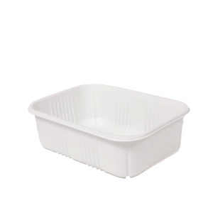 WHITE RECTANGULAR SEALING TRAY 1100ML