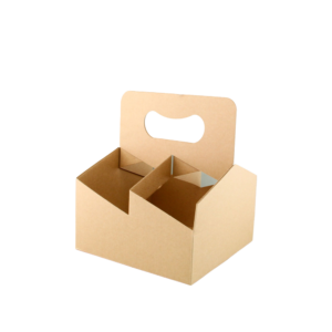 4 CUP CARRY TRAY WITH HANDLE