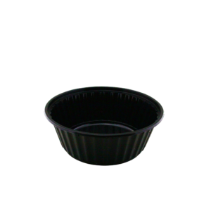 1000ML BLACK REB ROUND CONTAINER