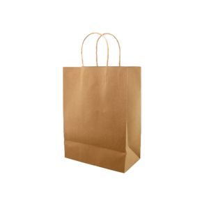 2 CUP PAPER CARRY BAG KRAFT 220 X 270 + 110