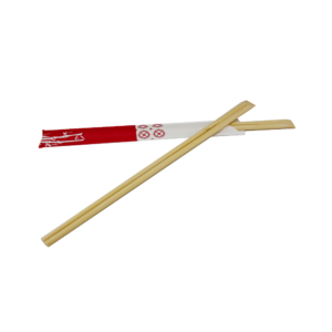 24CM BAMBOO TENSOGE CHOPSTICK WITH OPEN PAPER