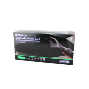 SAFETOUCH NITRILE PF GLOVE BLACK L
