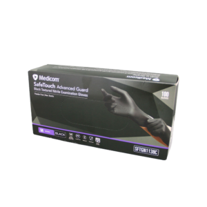 SAFETOUCH NITRILE PF GLOVE BLACK M