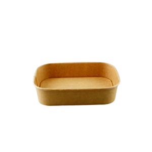 500ML RECTANGULAR PAPER CONTAINER KRAFT