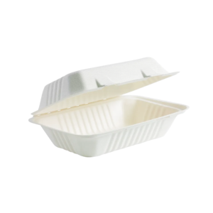 9"X 6" X 3" SUGARCANE CLAMSHELL