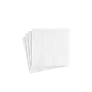2PLY COCKTAIL NAPKINS WHITE